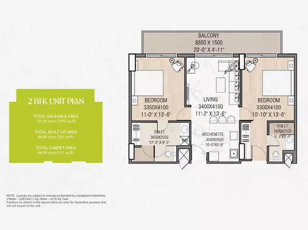 2 BHK Plan
